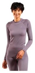 Longsleeve termoaktywny damski ODLO Performance Warm Bl Top Crew Neck. Szare bielizna termoaktywna damska Odlo, l, bez wzorów, z elastanu, bez ramiączek, długie. Za 319.99 zł.