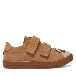 Sneakersy Mrugała. Brązowe trampki i tenisówki chłopięce Mrugała, bez wzorów, bez zapięcia. Za 229.99 zł.