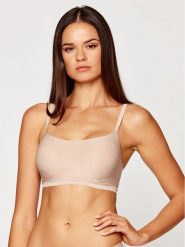 Chantelle Biustonosz top Soft Stretch C16A20 Beżowy. Brązowe biustonosze Chantelle, bez wzorów, z syntetyku. Za 189.99 zł.