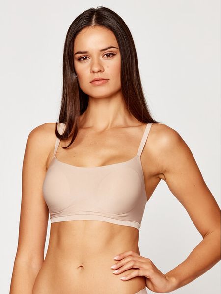 Chantelle Biustonosz top Soft Stretch C16A20 Beżowy. Brązowe biustonosze Chantelle, bez wzorów, z syntetyku. Za 139.99 zł.