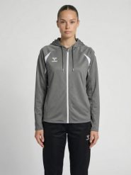 Damska bluza dresowa z kapturem Hummel Core 2.0. Białe bluzy damskie Hummel, l, bez wzorów, z dresówki, z kapturem, na fitness i siłownię. Za 266.00 zł.