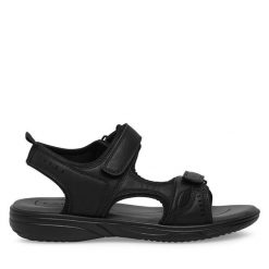 Sandały Lanetti. Czarne sandały męskie Lanetti, bez zapięcia. Za 119.99 zł.