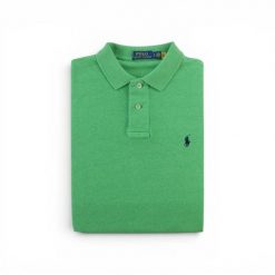 Second life - Koszulka polo męska Polo Ralph Lauren z krótkim rękawem - Jak nowy. Zielone koszulki polo męskie Ralph Lauren, m, bez wzorów, z materiału, eleganckie, bez ramiączek. Za 127.76 zł.