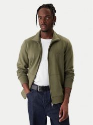 Tommy Hilfiger Bluza Essential MW0MW41759 Zielony Regular Fit. Zielone bluzy męskie Tommy Hilfiger, m, bez wzorów, z bawełny, bez kaptura. Za 489.99 zł.