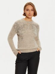 Marciano Guess Sweter 4BGR44 5786Z Brązowy Regular Fit. Brązowe swetry damskie Marciano Guess, l, z aplikacjami, z syntetyku, bez kołnierzyka, bez ramiączek, bez kaptura. Za 949.99 zł.