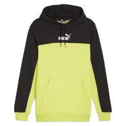 Bluza męska PUMA ESS+ Block Hoodie TR. Czarne bluzy męskie Puma, m, bez wzorów, bez kaptura, do piłki nożnej. Za 219.99 zł.
