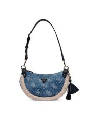 Guess Torebka Katie HWDL22 53180 Niebieski. Niebieskie torebki do ręki damskie Guess, z aplikacjami, z materiału, bez dodatków. Za 494.99 zł.