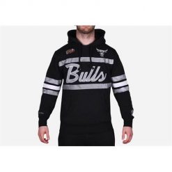 Bluza sportowa męska Mitchell & Ness Chicago Bulls. Czarne bluzy męskie Mitchell & Ness, m, bez wzorów, z kapturem. Za 676.00 zł.
