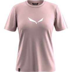 T-shirt damski Salewa Solid Dry. Czarne t-shirty damskie Salewa, l, bez wzorów, z bawełny, klasyczne, bez kołnierzyka. Za 185.00 zł.