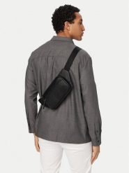 HUGO Nerka Ethon 2.0 50563648 Czarny. Czarne saszetki męskie Hugo, ze skóry. Za 629.99 zł.