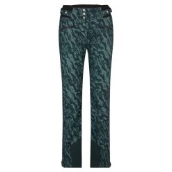 Spodnie narciarskie dla kobiet Ziener Tilla. Zielone spodnie materiałowe damskie Ziener, bez wzorów, narciarskie. W wyprzedaży za 621.00 zł.