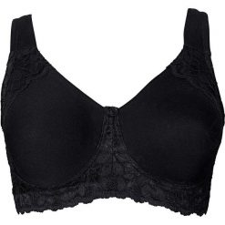 Biustonosz t-shirt bez fiszbinów bonprix czarny. Czarne biustonosze bonprix. Za 44.99 zł.