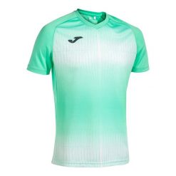 Jersey Joma Tiger V. Białe koszulki sportowe męskie Joma, bez wzorów, z jersey, bez kołnierzyka, bez ramiączek, do piłki nożnej. Za 163.50 zł.