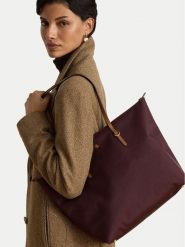 LAUREN RALPH LAUREN Torebka 431950007018 Bordowy. Czerwone torebki do ręki damskie Lauren Ralph Lauren, bez wzorów, z materiału, bez dodatków. Za 799.99 zł.