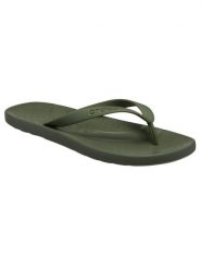 Kapcie Crocs Klapki Crocs Dorosłych. Zielone kapcie damskie Crocs, bez wzorów, z materiału. Za 119.99 zł.