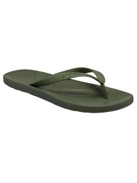Kapcie Crocs Klapki Crocs Dorosłych. Zielone kapcie damskie Crocs, bez wzorów, z materiału. Za 119.99 zł.
