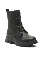 DeeZee Kozaki CS98006-01 Czarny. Czarne buty zimowe dziewczęce DeeZee, bez wzorów, ze skóry, bez zapięcia. Za 111.99 zł.