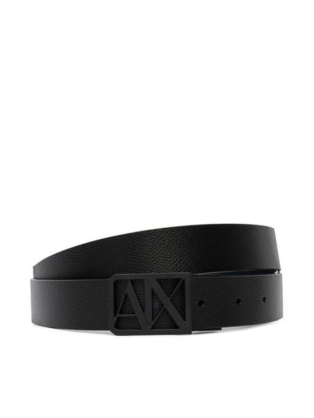 Armani Exchange Pasek Męski XM002659 AF22849 MC038 Czarny. Czarne paski damskie Armani Exchange, bez wzorów, ze skóry. Za 319.99 zł.