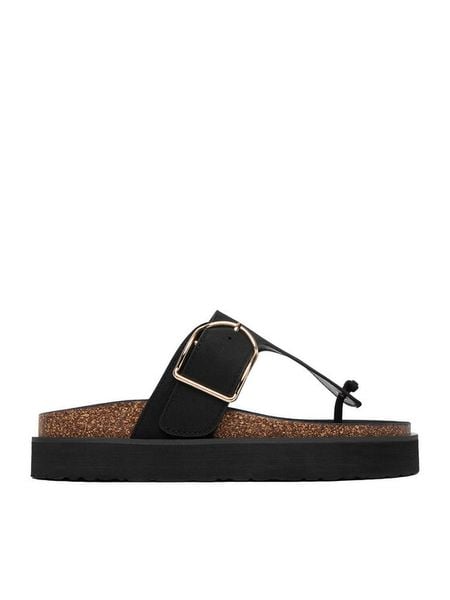 DeeZee Japonki CEO-LB-P2180 Czarny. Czarne klapki damskie DeeZee, bez wzorów, z materiału, bez obcasa. Za 129.99 zł.