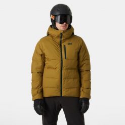 Kurtka z kapturem Helly Hansen Kvitfjell Race. Brązowe kurtki męskie Helly Hansen, na zimę, m, bez wzorów, sportowe, z kapturem. Za 1,430.80 zł.