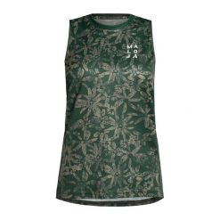 Koszulka rowerowa damska Maloja EnvaliraM Top. Zielone koszulki sportowe damskie Maloja, xs, bez wzorów, bez kołnierzyka, bez ramiączek, rowerowe. Za 209.99 zł.