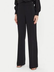 Joseph Ribkoff Spodnie materiałowe 233787 Czarny Wide Leg. Czarne spodnie materiałowe damskie Joseph Ribkoff, bez wzorów, z materiału. Za 499.99 zł.