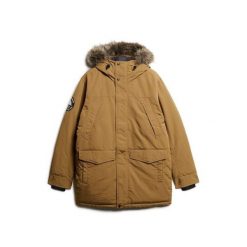 Parka z syntetycznym futrem Superdry Everest. Brązowe parki męskie Superdry., na zimę, m, bez wzorów, z syntetyku, eleganckie, bez kaptura. W wyprzedaży za 728.15 zł.