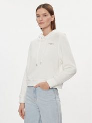 Tommy Hilfiger Bluza 1985 WW0WW40274 Écru Relaxed Fit. Bluzy damskie Tommy Hilfiger, l, bez wzorów, z bawełny, bez kaptura. Za 649.99 zł.
