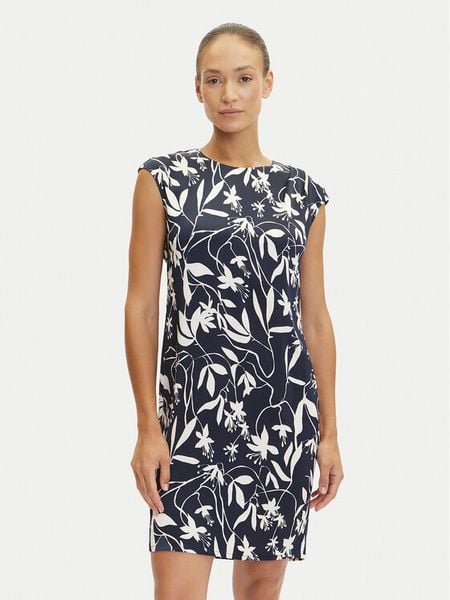 Tatuum Sukienka codzienna Zimona 1 T2508.207 Granatowy Relaxed Fit. Niebieskie sukienki damskie Tatuum, na co dzień, bez wzorów, z syntetyku, bez kołnierzyka, bez ramiączek, proste. Za 229.99 zł.