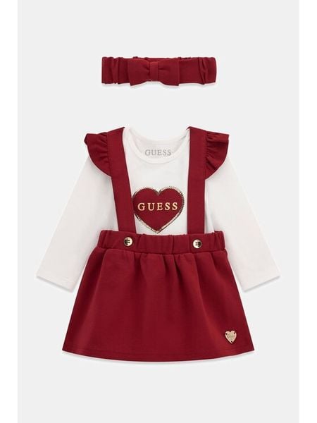Guess Komplet body i spódnica S6BG09 K6007 Kolorowy Regular Fit. Spódniczki dla dziewczynek Guess, z aplikacjami. Za 294.99 zł.