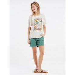 Koszulka damska Protest PRTESSE t-shirt. Białe koszulki sportowe damskie Protest, l, bez wzorów, bez kołnierzyka, bez ramiączek. W wyprzedaży za 125.99 zł.