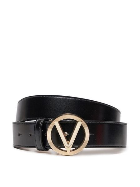 Valentino Pasek Damski Hampton VCS7VQ03NAP Czarny. Czarne paski damskie Valentino, bez wzorów, ze skóry. Za 269.99 zł.