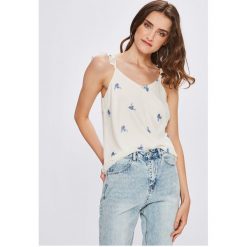 Vero Moda - Top Danni. Szare topy damskie Vero Moda, z poliesteru, bez rękawów. W wyprzedaży za 59.90 zł.