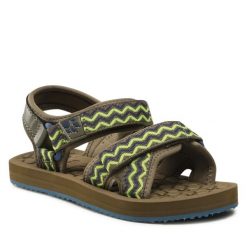 Sandały Jack Wolfskin. Zielone sandały chłopięce Jack Wolfskin, bez zapięcia. Za 149.99 zł.