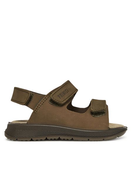 Primigi Sandały 7870811 M Khaki. Brązowe sandały chłopięce Primigi, z nubiku, bez zapięcia. Za 199.99 zł.
