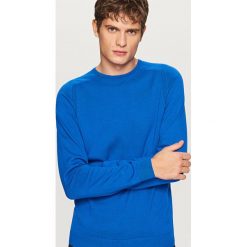 Gładki sweter - Niebieski. Niebieskie kardigany damskie Reserved. Za 79.99 zł.