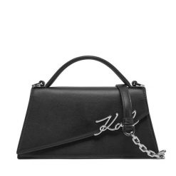 Torebka KARL LAGERFELD. Czarne torebki do ręki damskie KARL LAGERFELD, bez wzorów, klasyczne, bez dodatków. Za 1,199.00 zł.