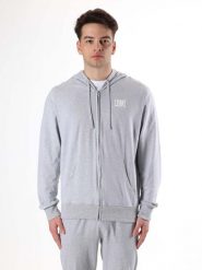 Leone Sporty Bluzy z kapturem zapinane na zamek dla mężczyzn. Niebieskie bluzy męskie LEONE 1947 APPAREL, m, bez wzorów, z kapturem. Za 273.65 zł.