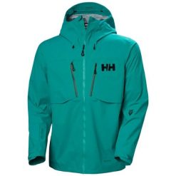 Kurtka turystyczna Helly Hansen Odin Ultimate Infinity. Zielone kurtki męskie Helly Hansen, na zimę, m, bez wzorów, z materiału, klasyczne, bez kaptura. Za 2,018.00 zł.