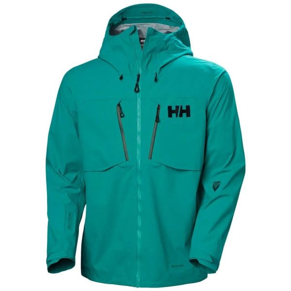 Kurtka turystyczna Helly Hansen Odin Ultimate Infinity. Zielone kurtki męskie Helly Hansen, na zimę, m, bez wzorów, z materiału, klasyczne, bez kaptura. Za 2,018.00 zł.