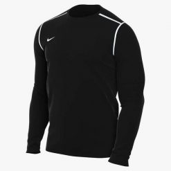 Bluza piłkarska męska Nike Park 20 Crew. Czarne bluzy męskie Nike, m, bez wzorów, bez kaptura. W wyprzedaży za 187.70 zł.