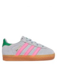 Adidas Sneakersy Gazelle Comfort Closure Elastic Laces IH6477 Szary. Szare buty sportowe dziewczęce Adidas, bez wzorów, ze skóry, bez zapięcia. Za 259.99 zł.