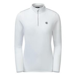 Bluza narciarska damska Lowline II z suwakiem. Szare bluzy damskie Dare 2b, na zimę, bez wzorów, z elastanu, bez kaptura. W wyprzedaży za 119.99 zł.