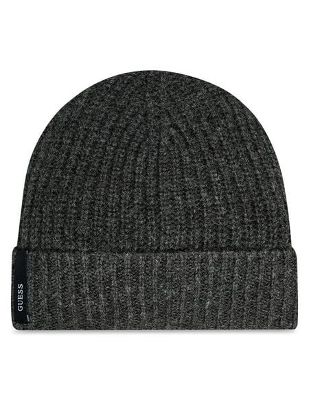 Guess Czapka AM5025 POL01 Szary. Szare rękawiczki męskie Guess, na zimę, z aplikacjami, z materiału. Za 89.99 zł.
