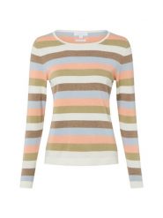 Brookshire Sweter z dzianiny Kobiety Bawełna biały|wielokolorowy, XXXL. Białe swetry damskie brookshire, bez wzorów, z bawełny, bez kołnierzyka, bez ramiączek, bez kaptura. Za 89.95 zł.