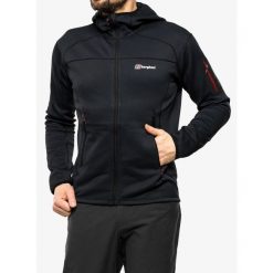 Polar męski Berghaus Pravitale MTN 2.0 Hooded Jacket. Czarne bluzy męskie Berghaus, m, bez wzorów, z polaru, bez kaptura. Za 440.99 zł.