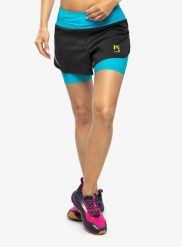 Spodenki do biegania damskie Karpos Cengia Short. Niebieskie szorty sportowe damskie KARPOS, m, bez wzorów, ze skóry, do biegania. Za 288.95 zł.