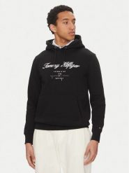 Tommy Hilfiger Bluza Script Logo MW0MW33631 Czarny Regular Fit. Czarne bluzy męskie Tommy Hilfiger, m, bez wzorów, z syntetyku, bez kaptura. Za 329.99 zł.