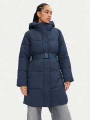 Calvin Klein Jeans Płaszcz zimowy J20J224122 Granatowy Relaxed Fit. Niebieskie kurtki damskie Calvin Klein Jeans, na zimę, xs, bez wzorów, z jeansu, bez kaptura. Za 909.99 zł.