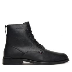 Kozaki Tommy Hilfiger. Czarne kozaki męskie Tommy Hilfiger. Za 799.99 zł.